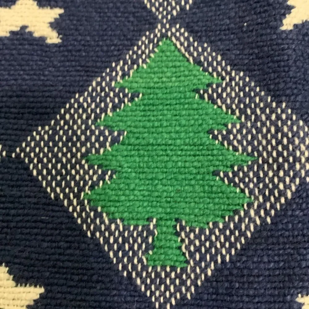 Vintage 1997‎ W.Y.S.I.W.Y.G 100% Cotton Holiday Tree & Star Placemats Set Of 8